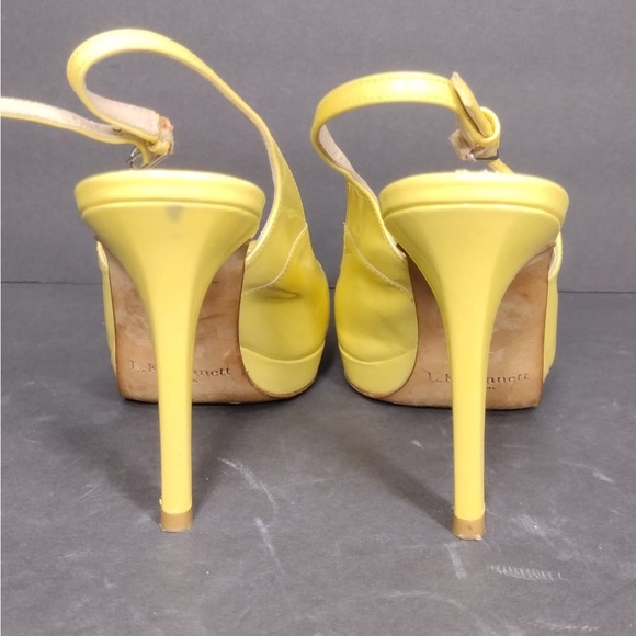 LK Bennett Yellow Slingback Heels size 8.5 pre owned Exellent condition - Picture 6 of 12